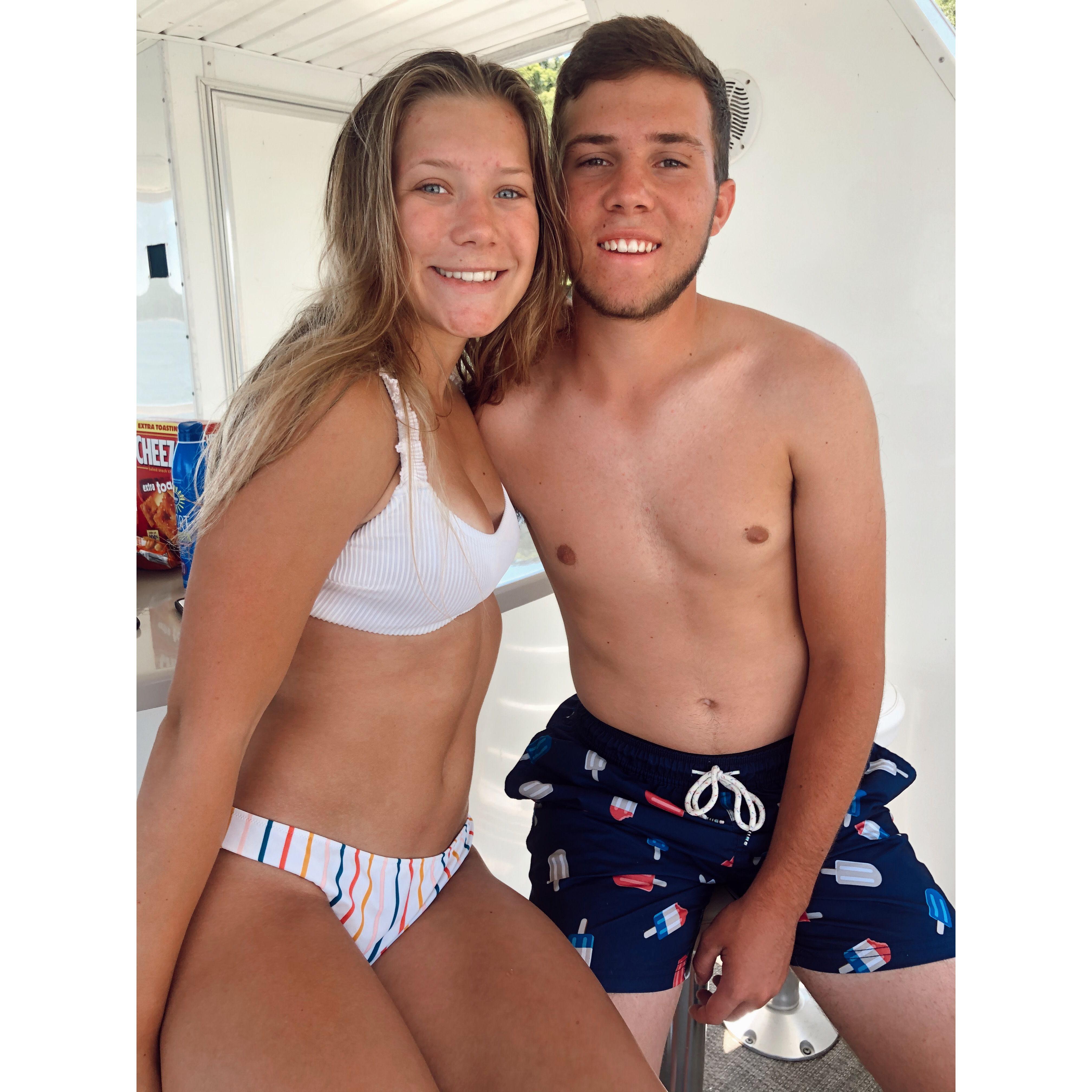 Trip to Monroe Lake with Ella's family