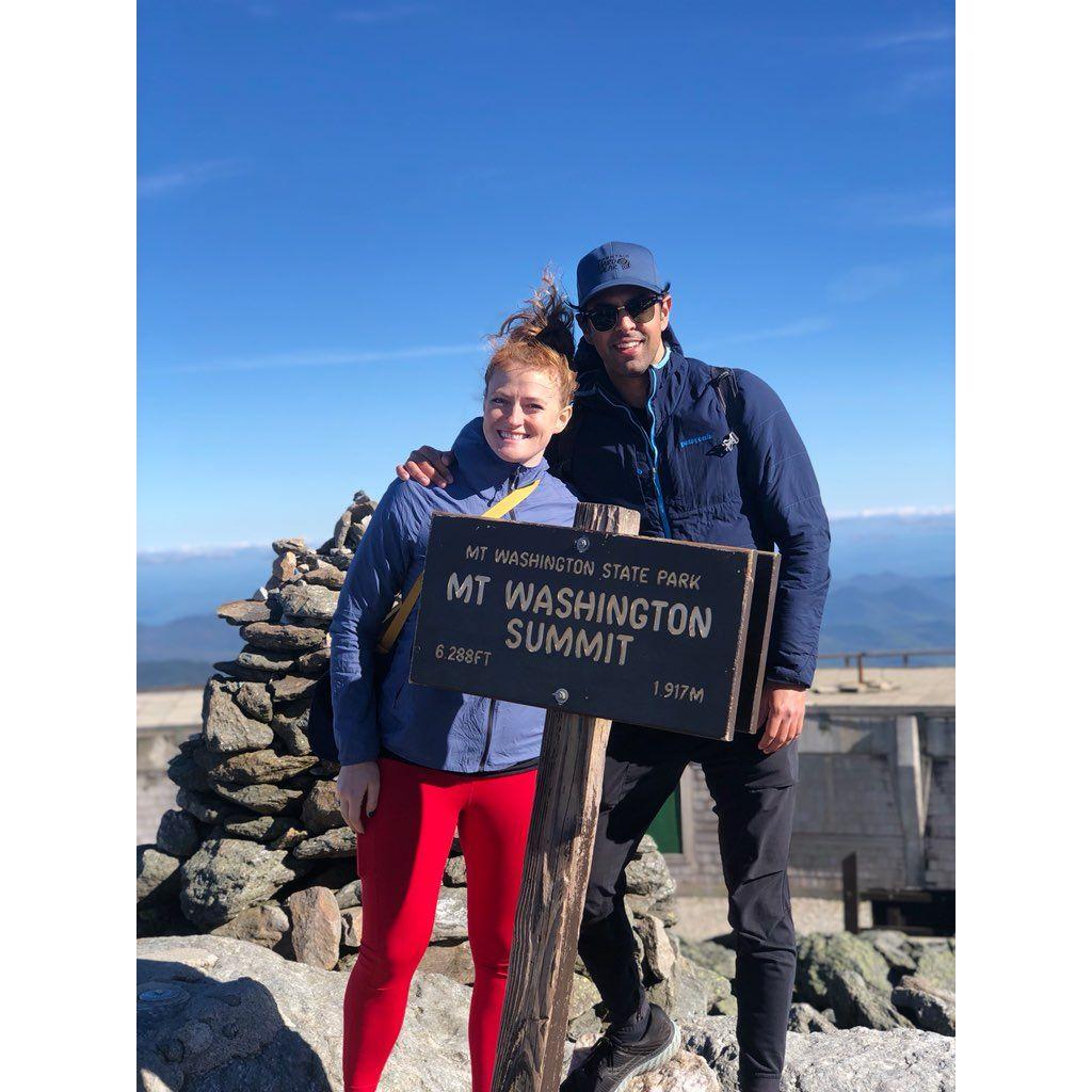 Climbing Mount Washington with Dakota's parents