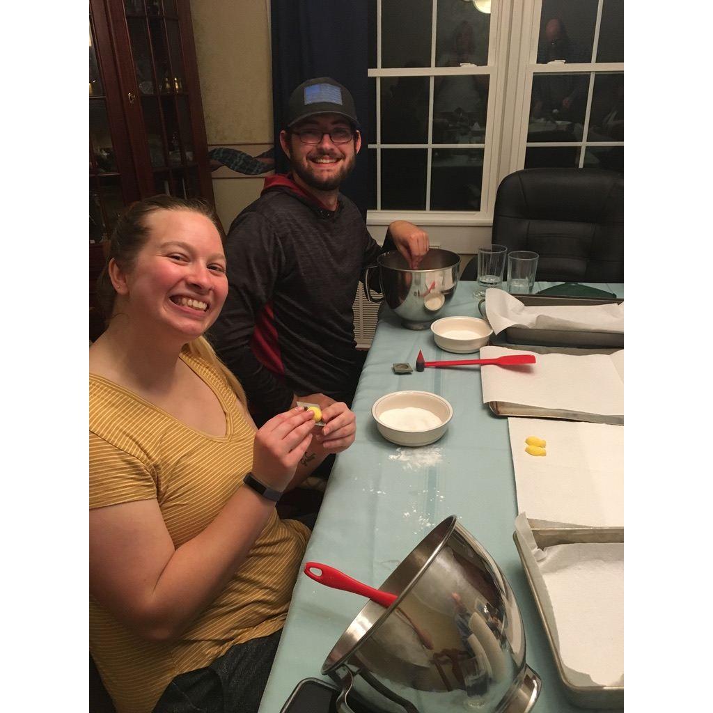 2020 - Wade making butter mints for the first time. Needless to say, he wasn't the biggest fan of having to make each individual mint
