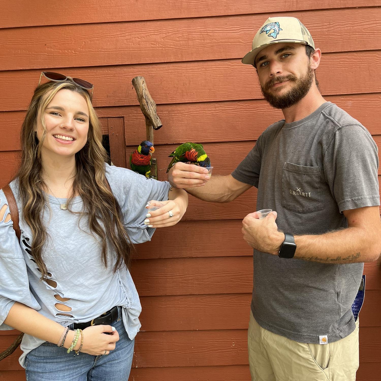 Matt got bit by this bird 5 min after this photo was taken..