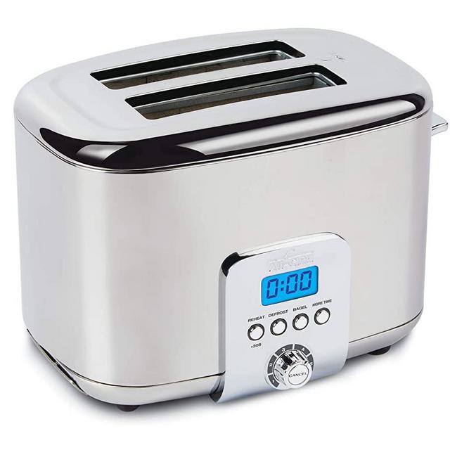 All-Clad TJ822D51 Stainless Steel Digital Toaster with Extra Wide Slot, 2-Slice, Silver