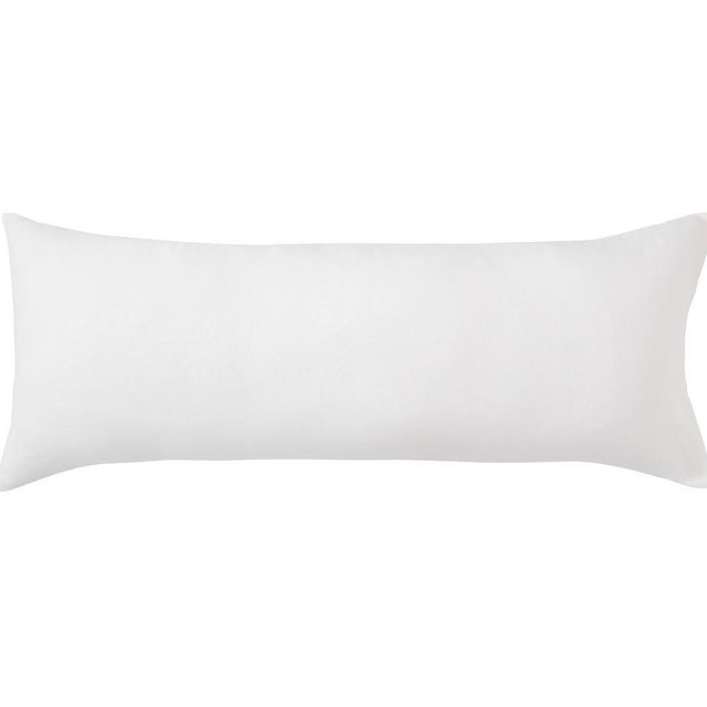 Belgian Flax Linen Oversized Lumbar Sham, White