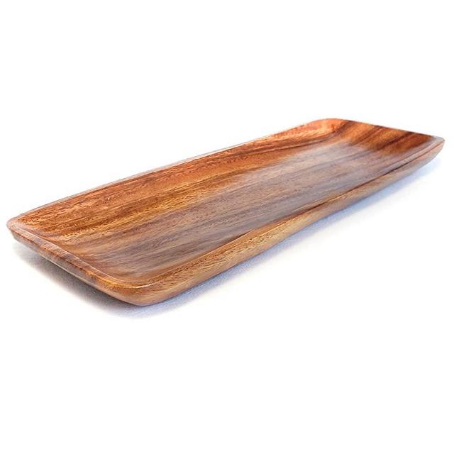 Master's Workshop Wood Plate - Wooden Bowls for Decor - Wood Tray 13"x5"x1"
