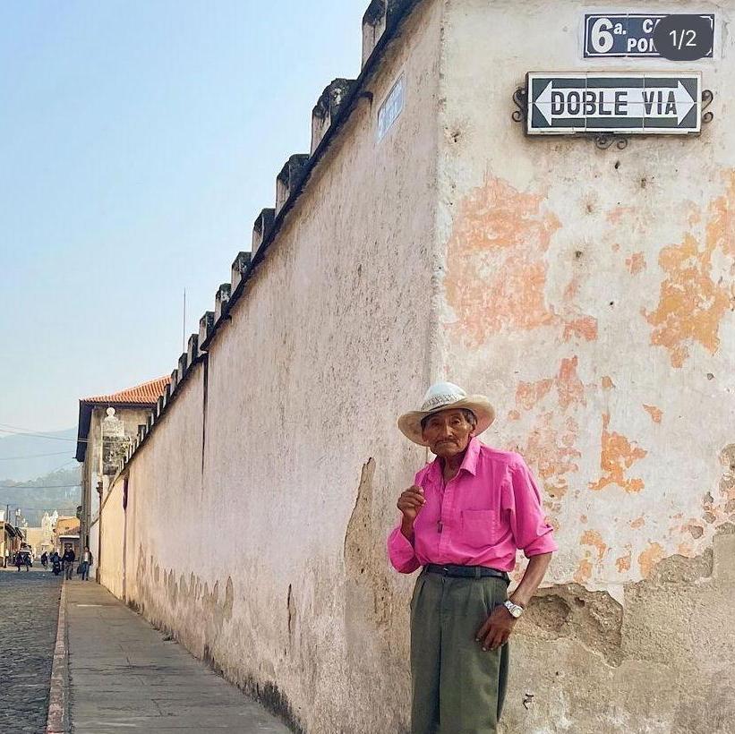 Guatemalan Old-Timer in Antigua