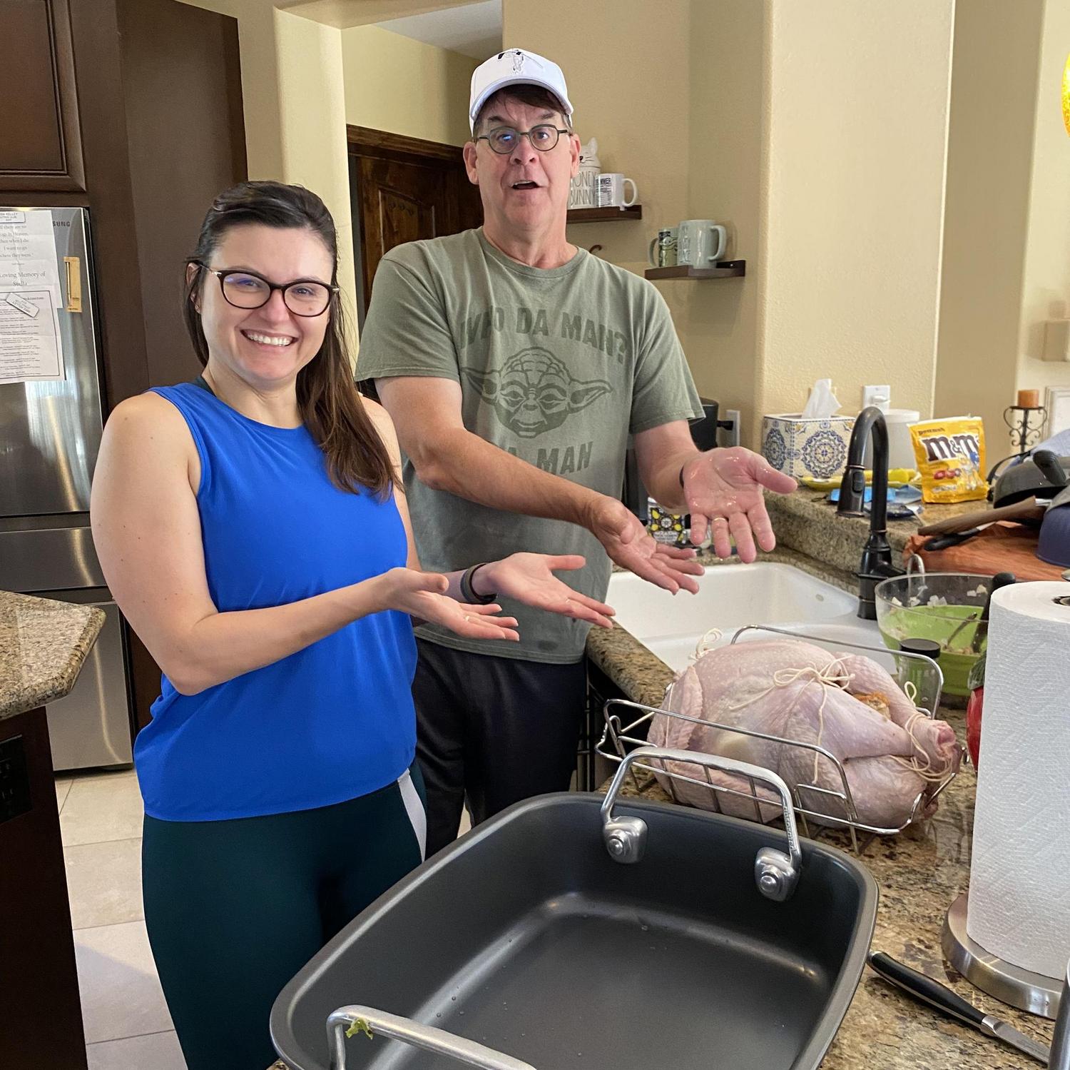 Sous-chef to Chef Mike!!! My first Turkey experience