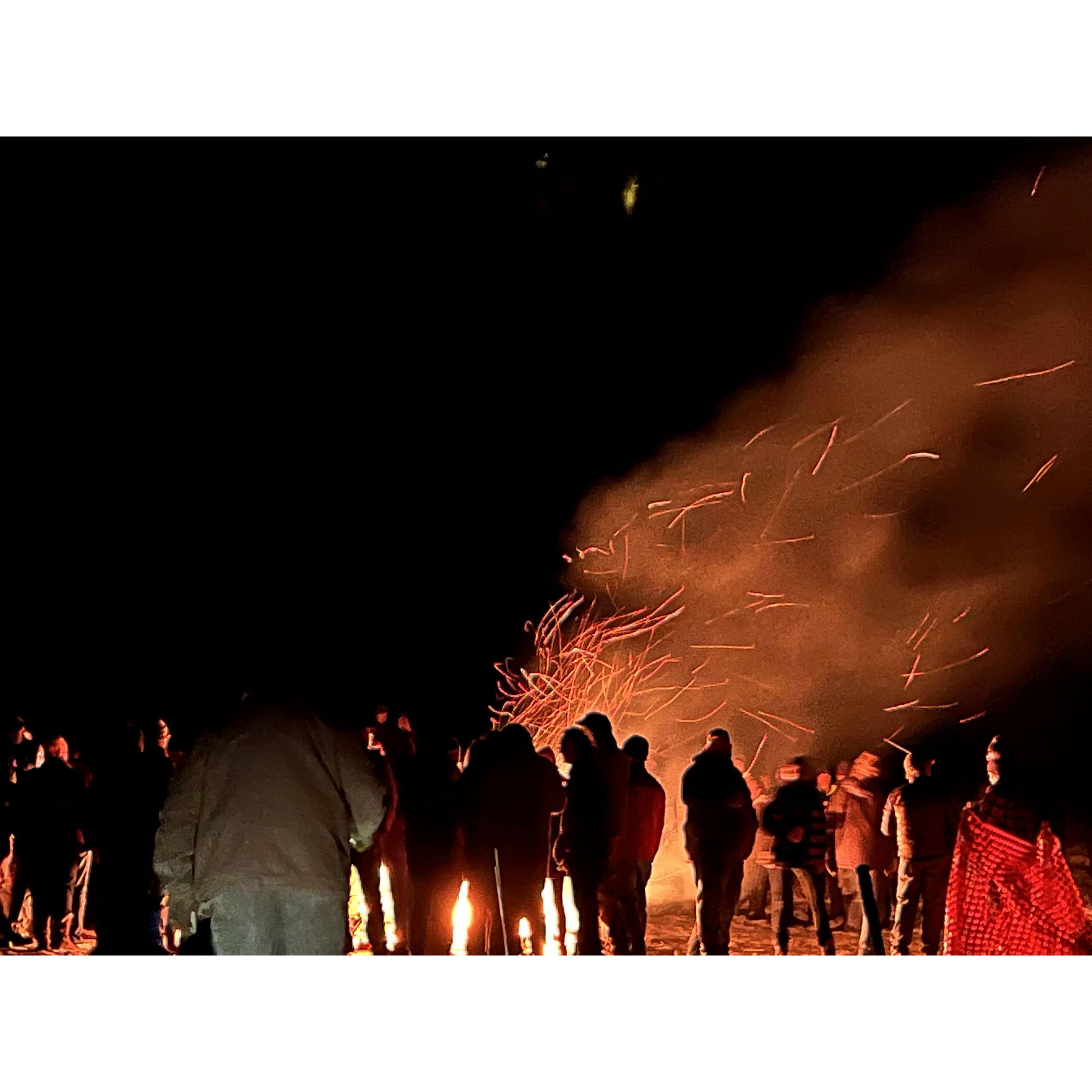 The night we met.. at ULLR fest at Red Lodge Ales (praying for snow)