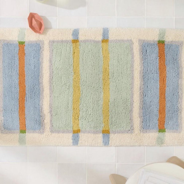 West Elm Colorblock Pop Bath Mat