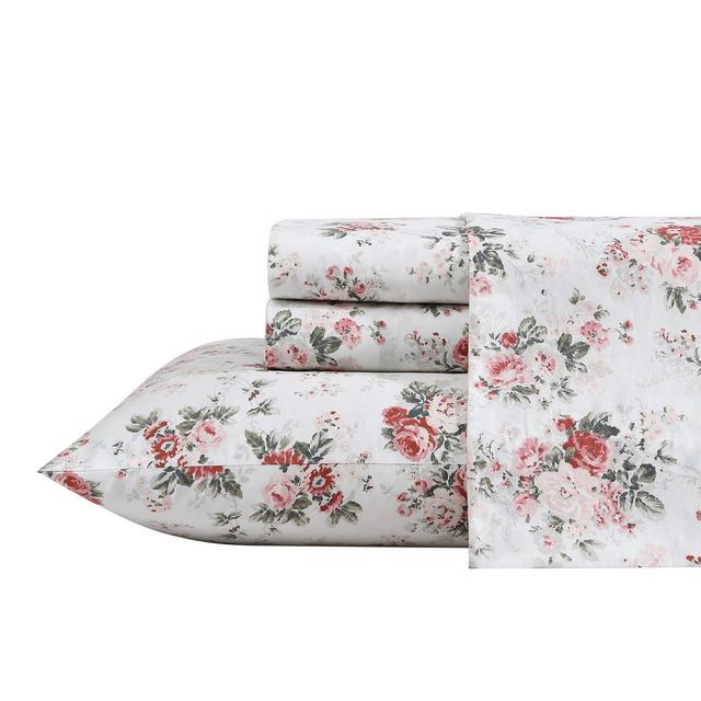 Laura Ashley Ashfield Pink King Sheet Set