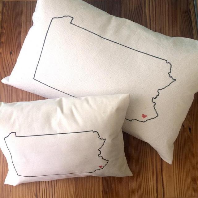 Pennsylvania Heart Pillow