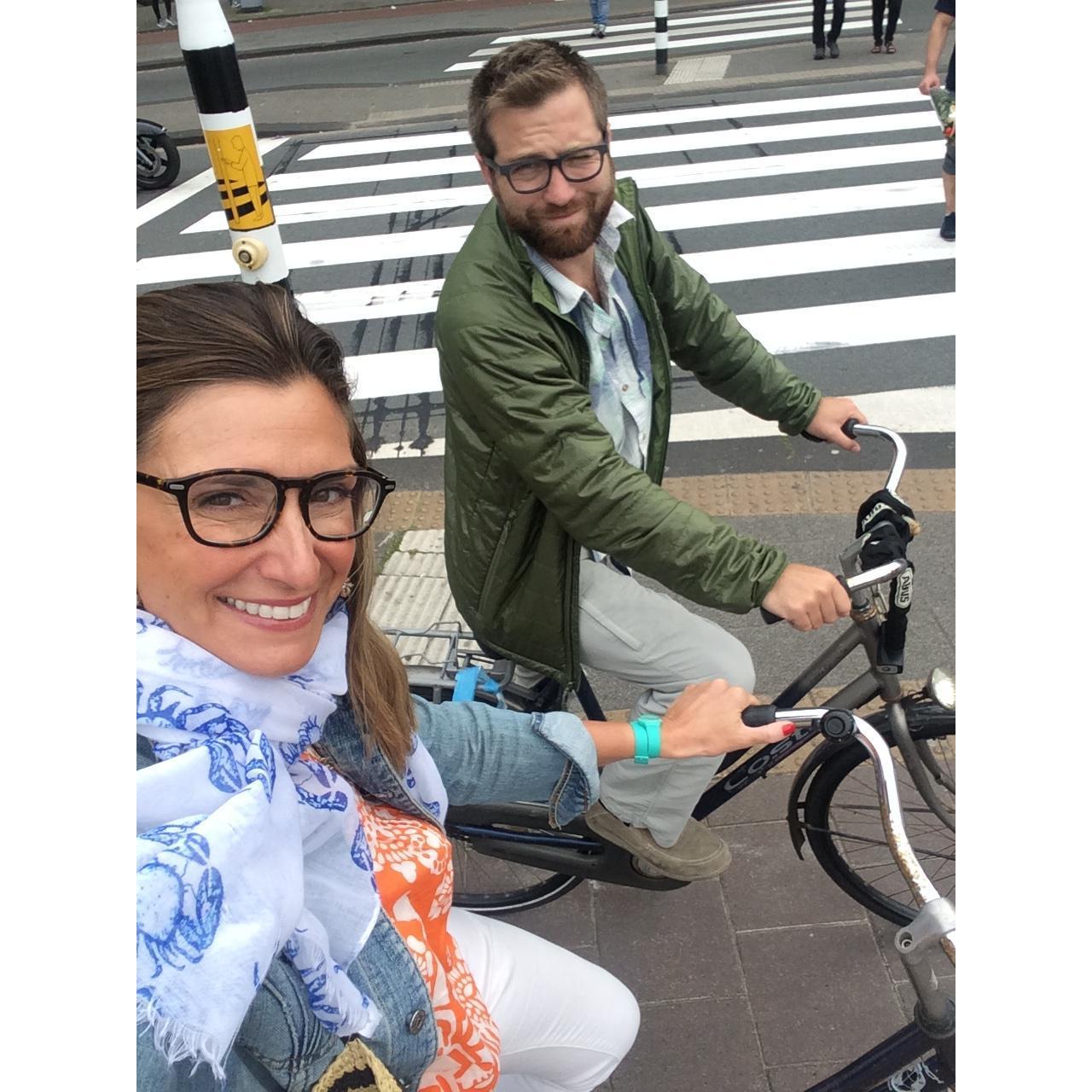 the day we rode bikes in Amsterdam!