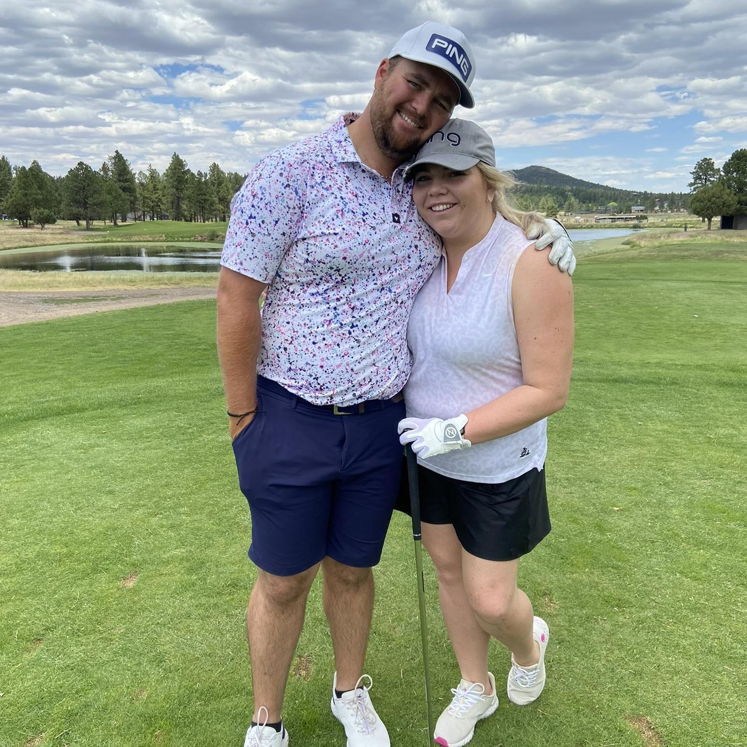 This was taken right before Katie made her first ever PAR! She did so in stunning fashion by chipping in from off the green!
That's when Matthew knew she was hooked for life!