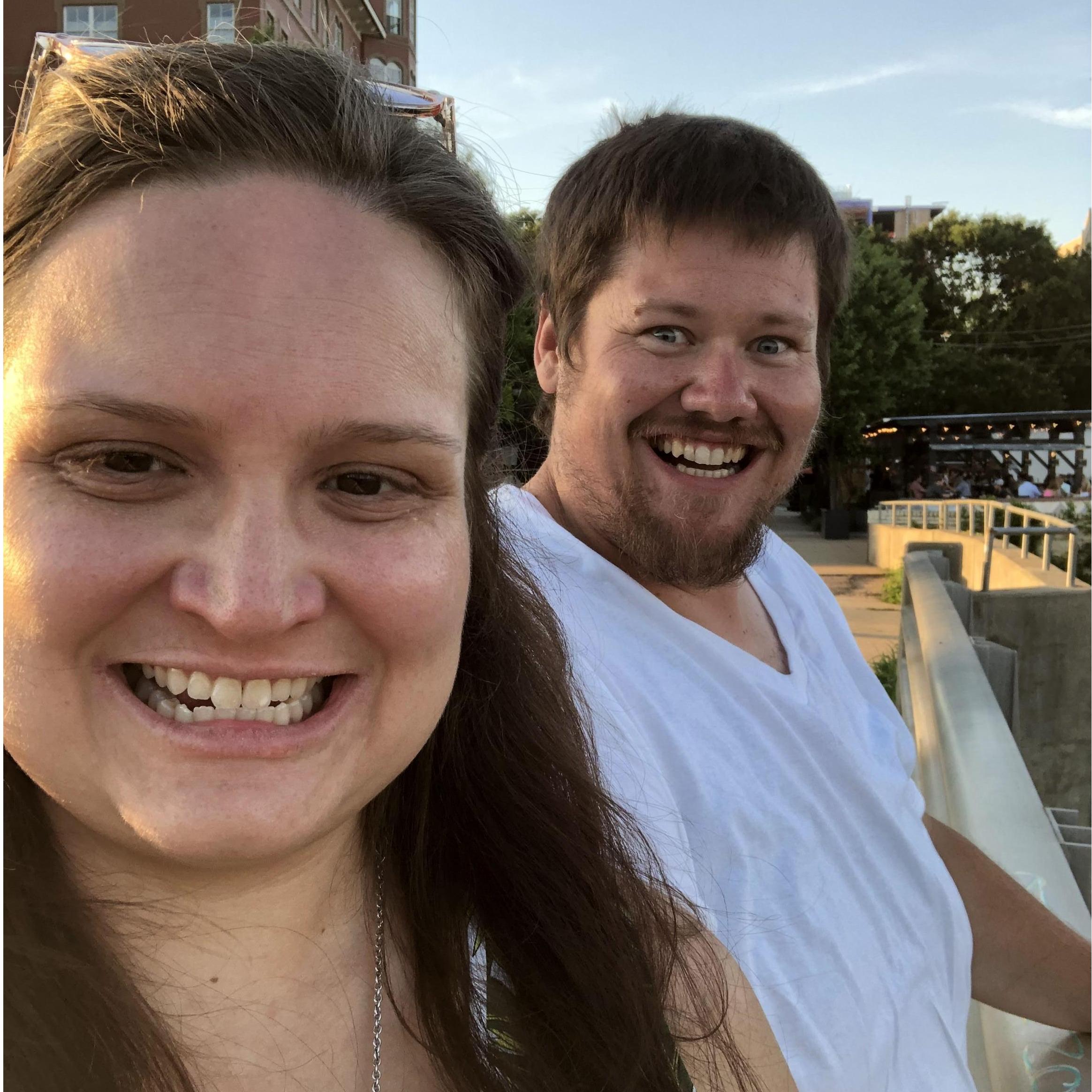 A beautiful picture of two humans.