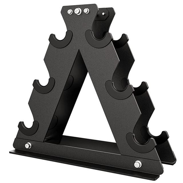AKYEN Dumbbell Rack Stand Only, Weight Rack for Dumbbells Compact A-Frame Home Gym Space Saver (150/480/570/800 LBS Weight Capacity, 2022 New Version)