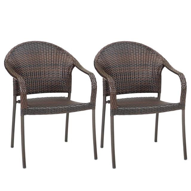 Barrington Wicker Stacking Chairs (Set of 2)