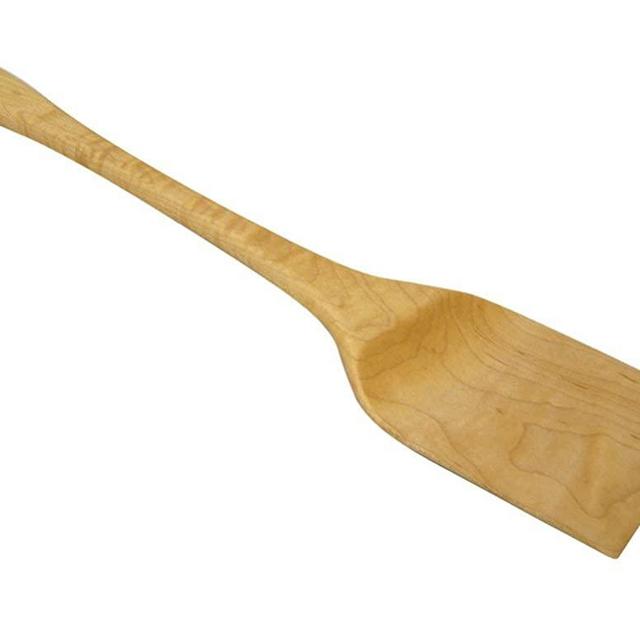 American Made Natural Hard Maple Wood Large Turner Spatula, 15-inch
