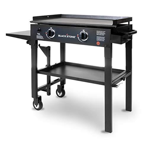 Blackstone 28 inch Outdoor Flat Top Gas Grill Griddle Station - 2-burner - Propane Fueled - Restaurant Grade - Professional Quality