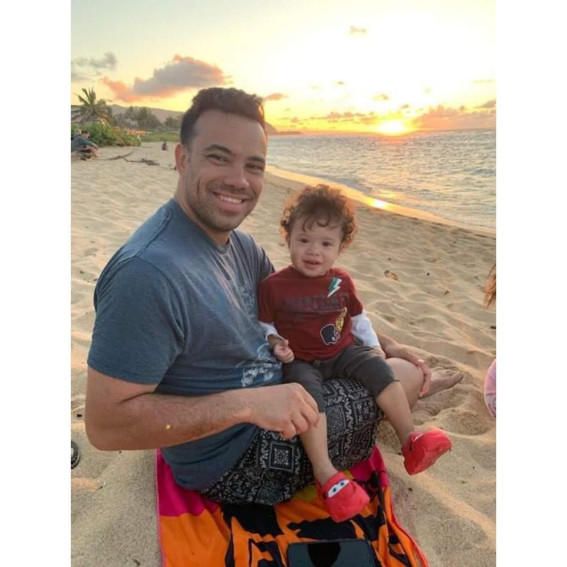 Waylon and Bruni at the beach with newfound, but forever family . . . #siblingsforever