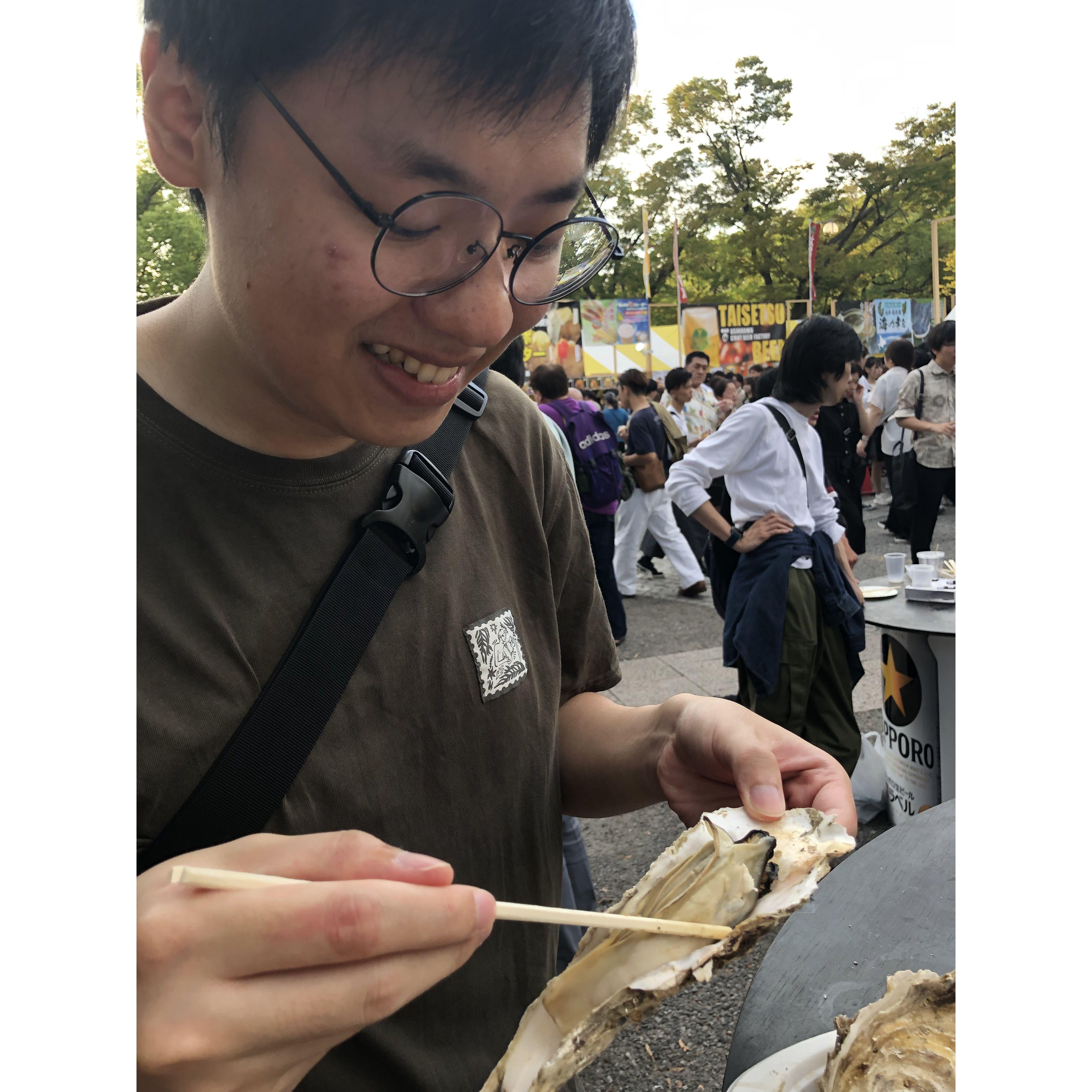 He likes to eat