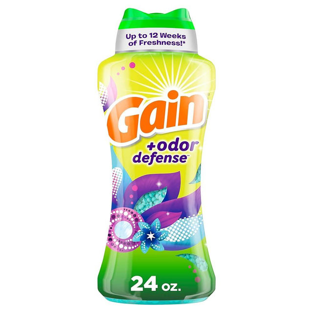 Gain Fireworks Odor Defense In-Wash Scent Booster, Super Fresh Blast Scent, 24 oz, HE Compatible