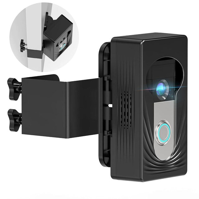 Trushome Adjustable Angle Doorbell Mount, Compatible with Ring/Blink Wireless Video Doorbell, No Drill Anti-Theft Doorbell Camera Mount(Not Included Doorbell)