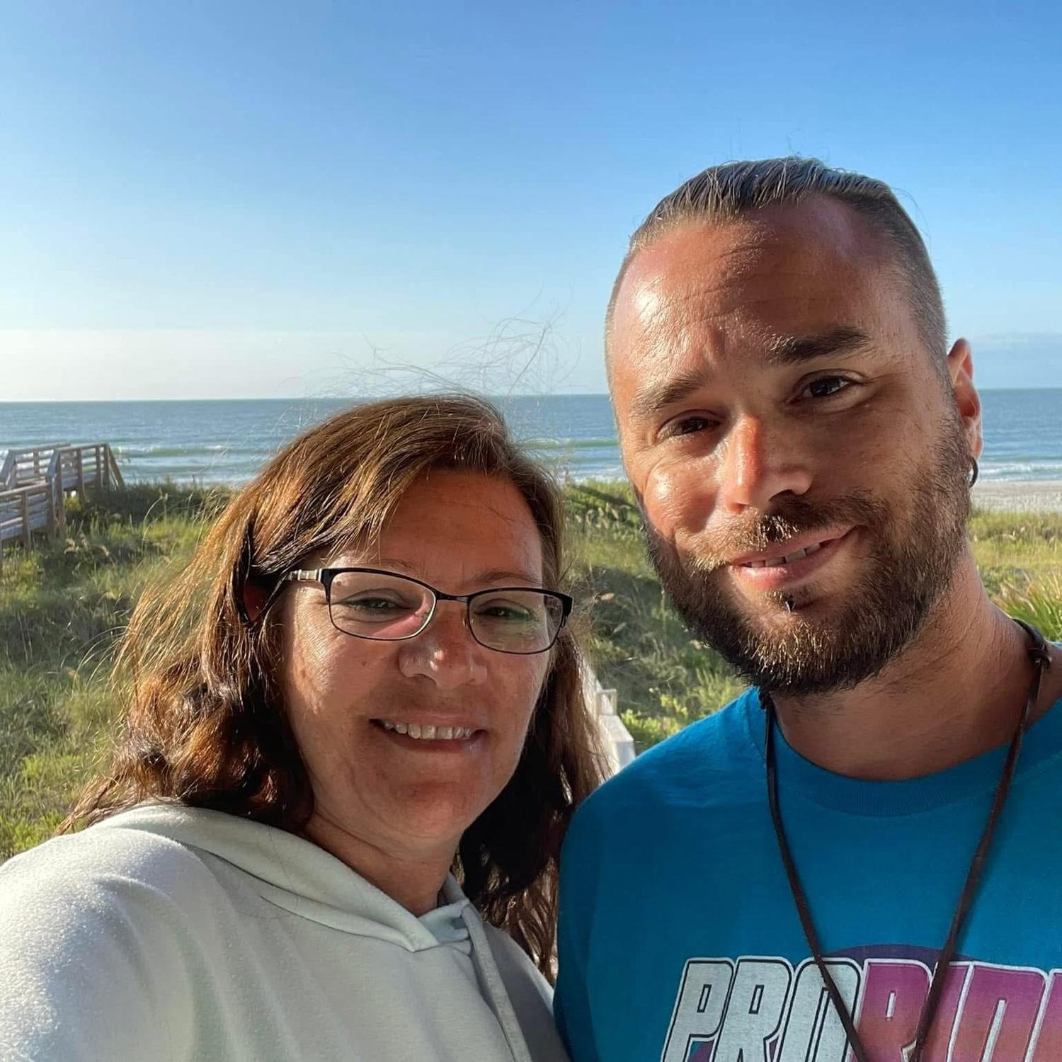 Michael’s mom Mitzi and Michael at Myrtle beach!!
