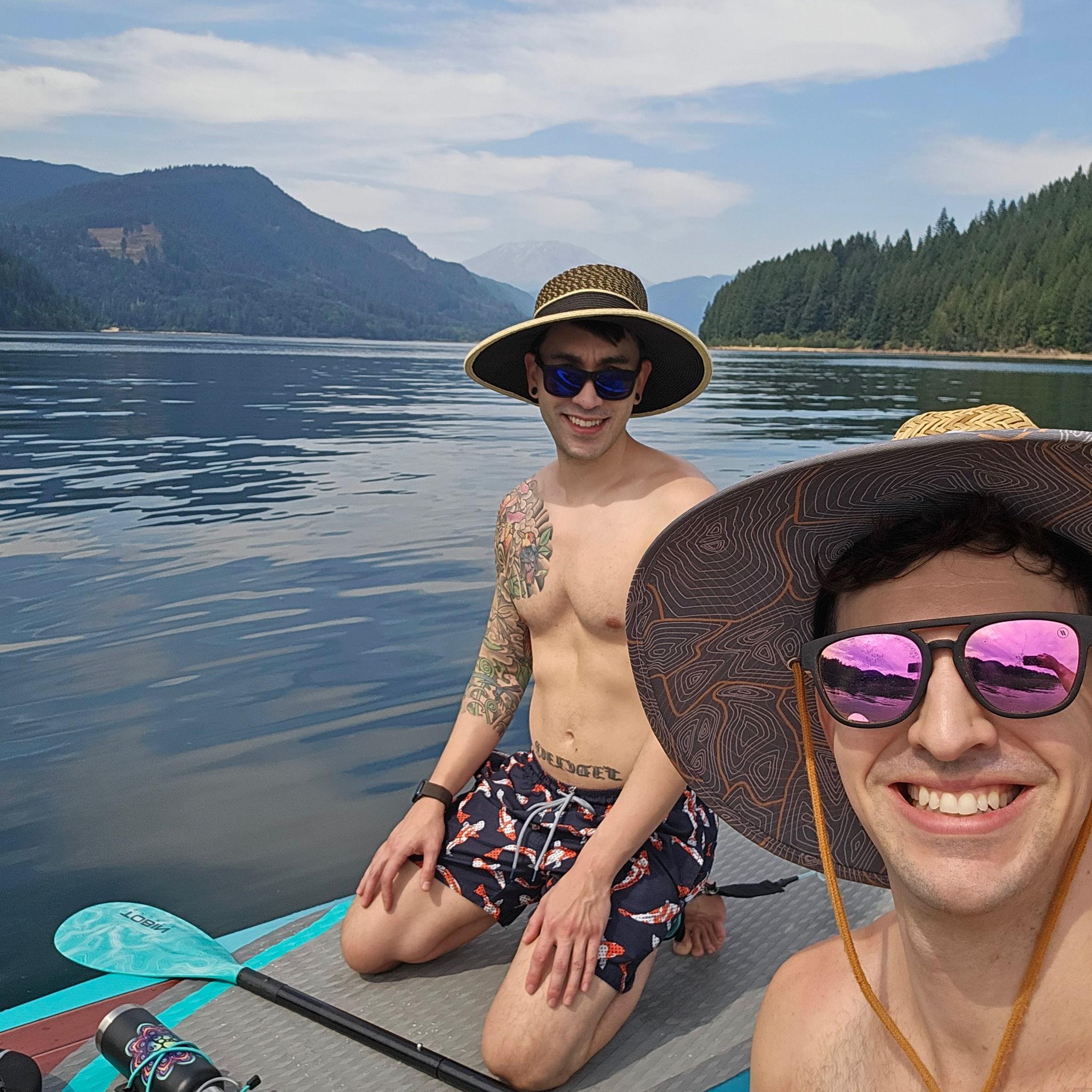 summer paddle boarding on a local Washington lake 😌