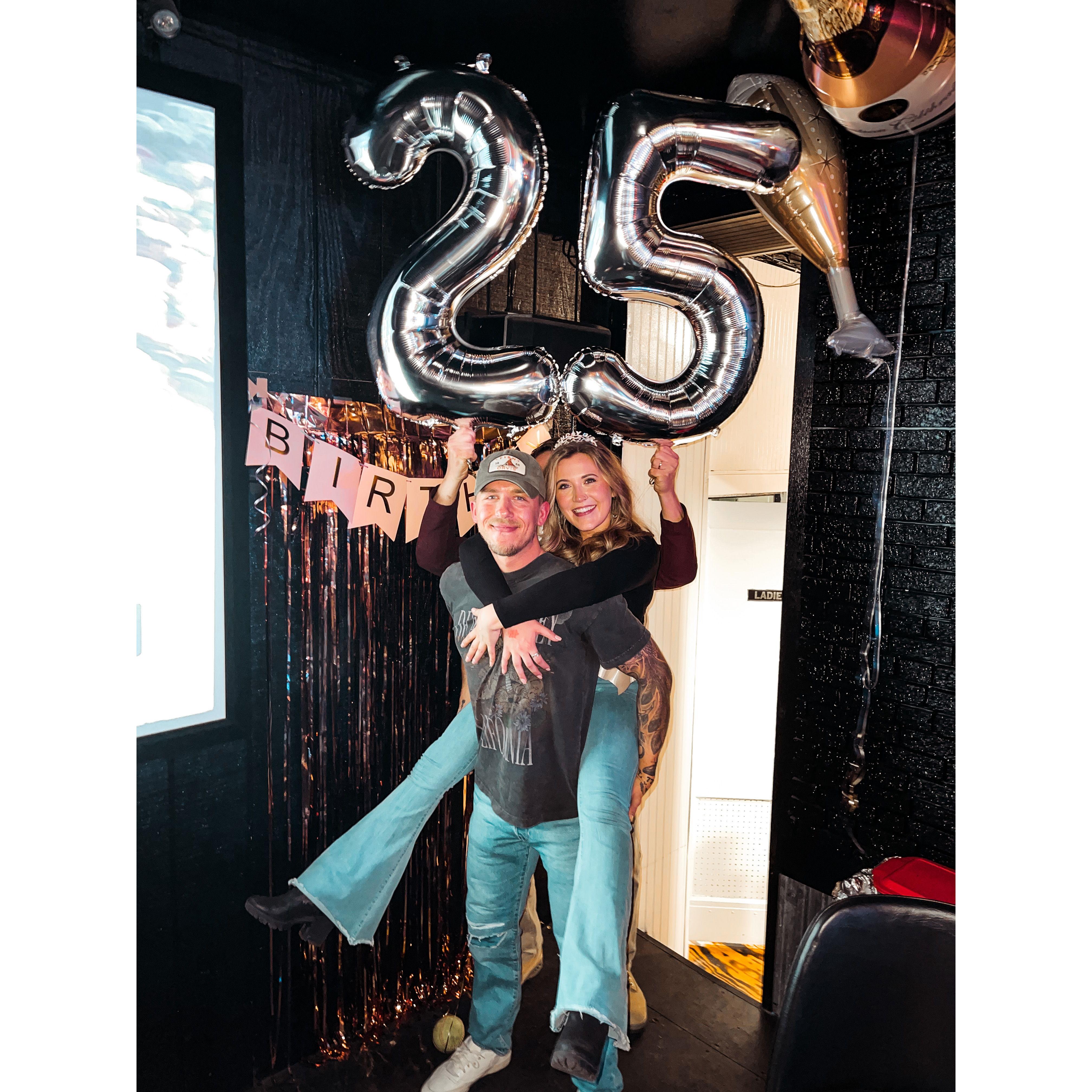 Kaitlin's 25th! Celebrated with friends at Iggy's bar in Lakewood