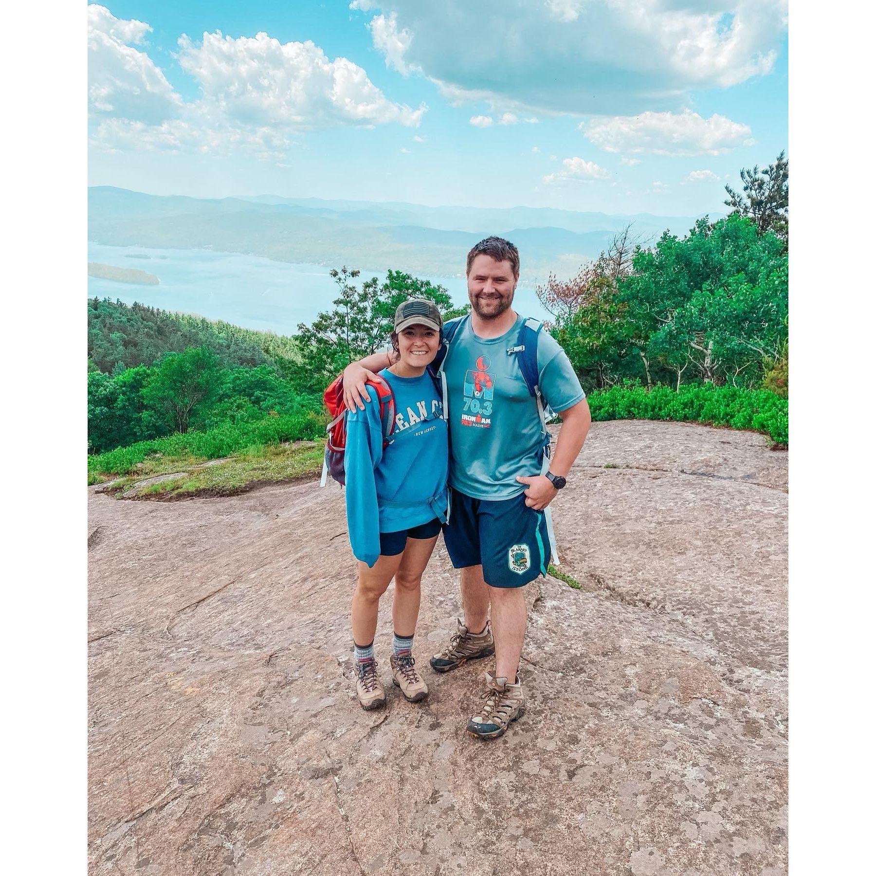 Hiking in Lake George, NY at Buck Mountain