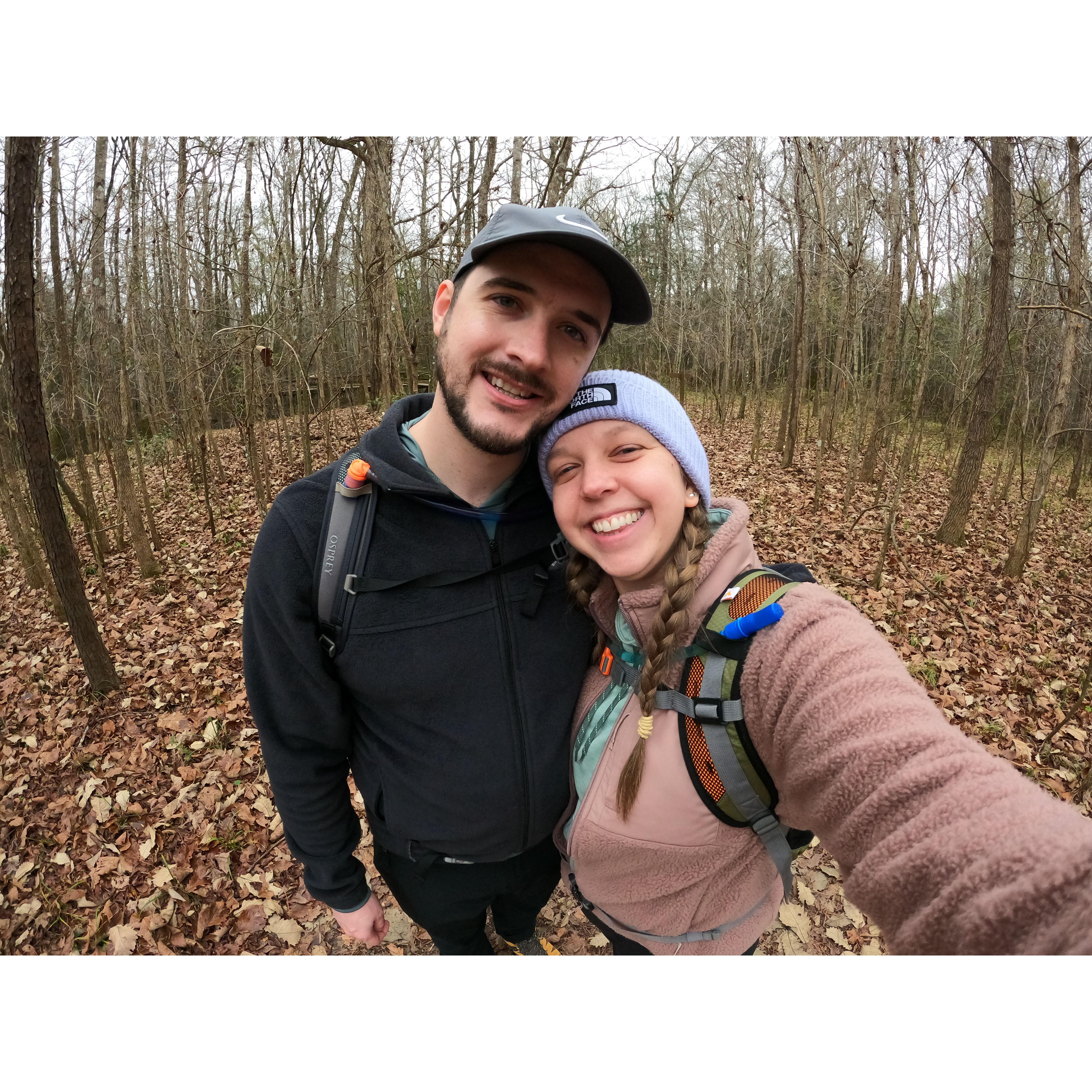 Hiking around Congaree National Park!