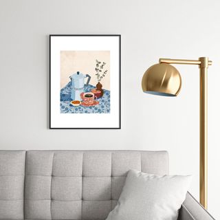 LouBruzzoni Morning Coffee Framed Art Print