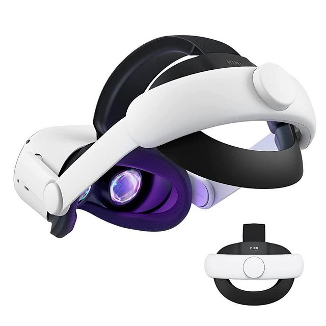 KIWI design Head Strap for Oculus/Meta Quest 2 Accessories Elite Strap for Enhanced Support and Comfort in VR