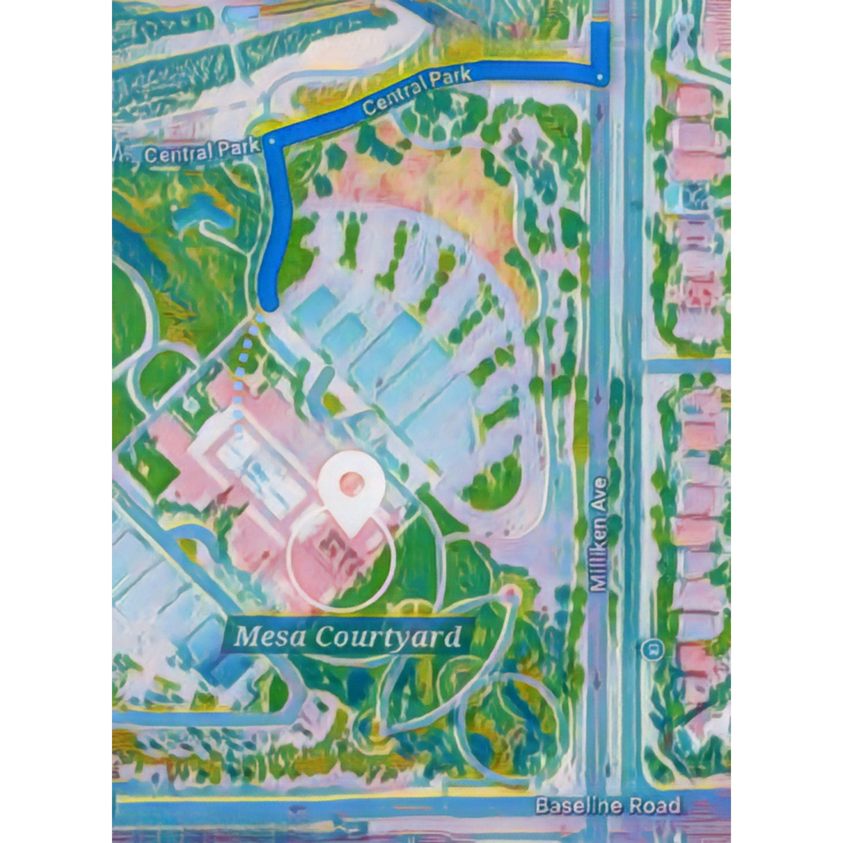 Mesa Courtyard, Central Park Map