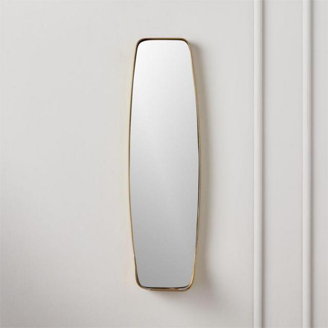 Fling Mirrored Pillar Candle Wall Sconce/Shelf