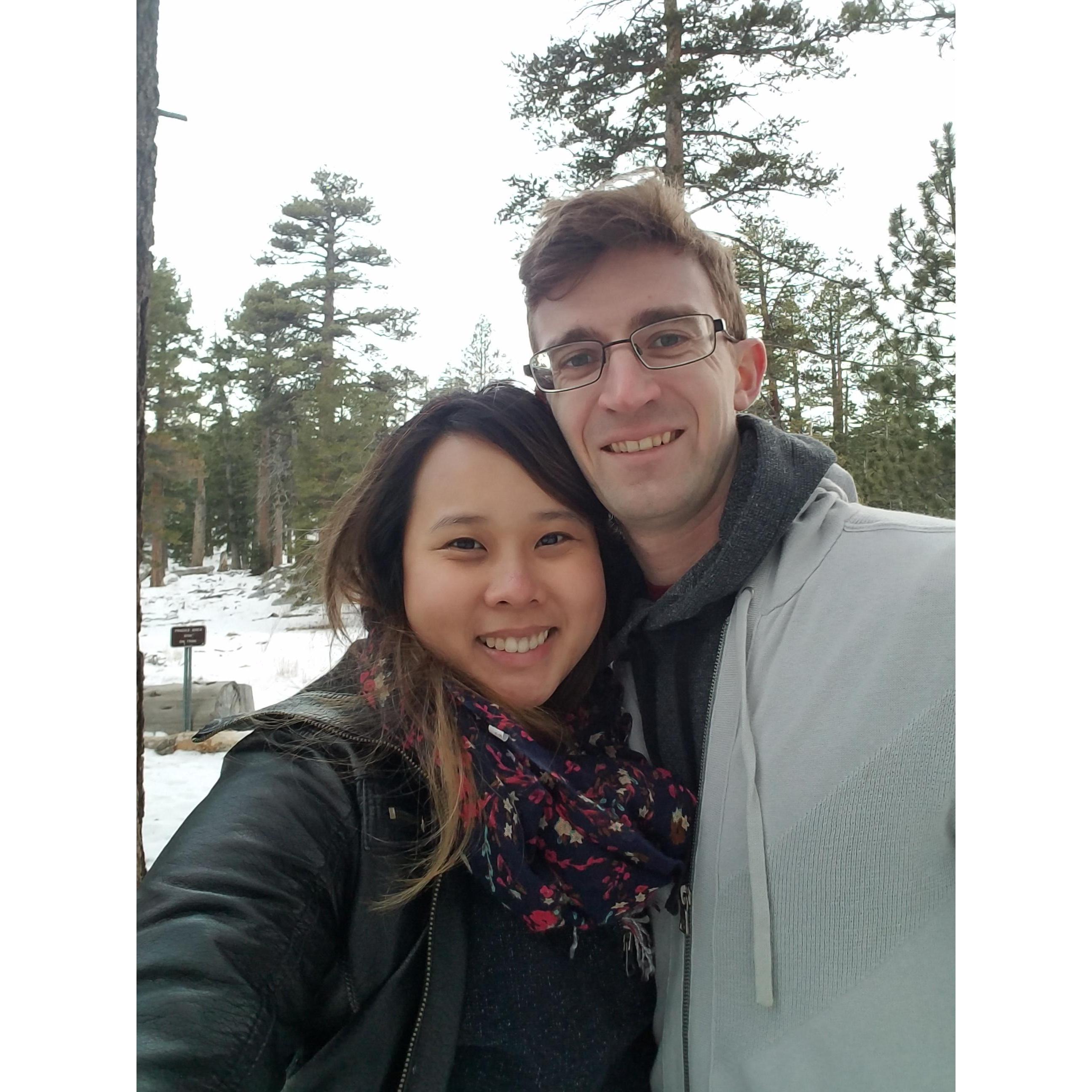 Spur of the moment trip left us unprepared. Good thing we had dirty laundry in the back of the car. ;) Palm Springs 2017