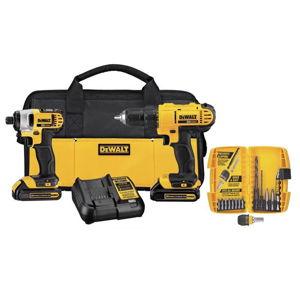 DeWalt 20V MAX Compact Drill and Impact Driver Kit w. bits