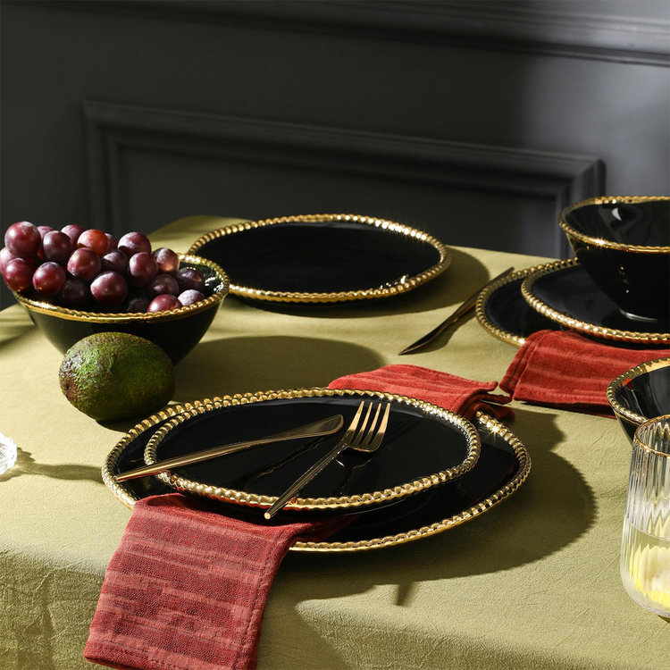 Stone Lain, Christian Siriano Akoya 24-Piece Dinnerware Set