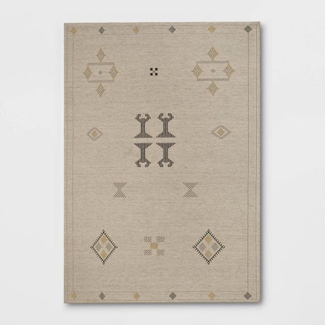 7'x10' Leland Silk Cactus Jacquard Area Rug Natural - Opalhouse™