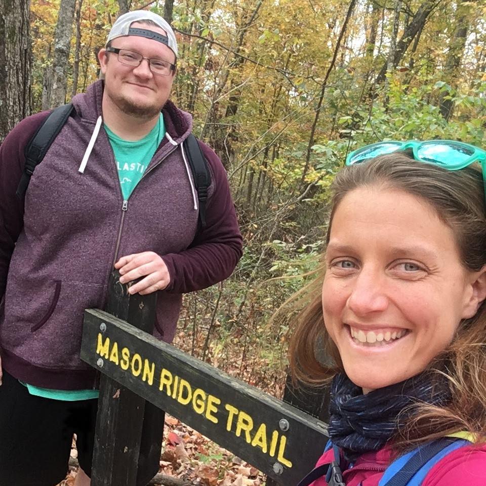 Our first hike in the woods.