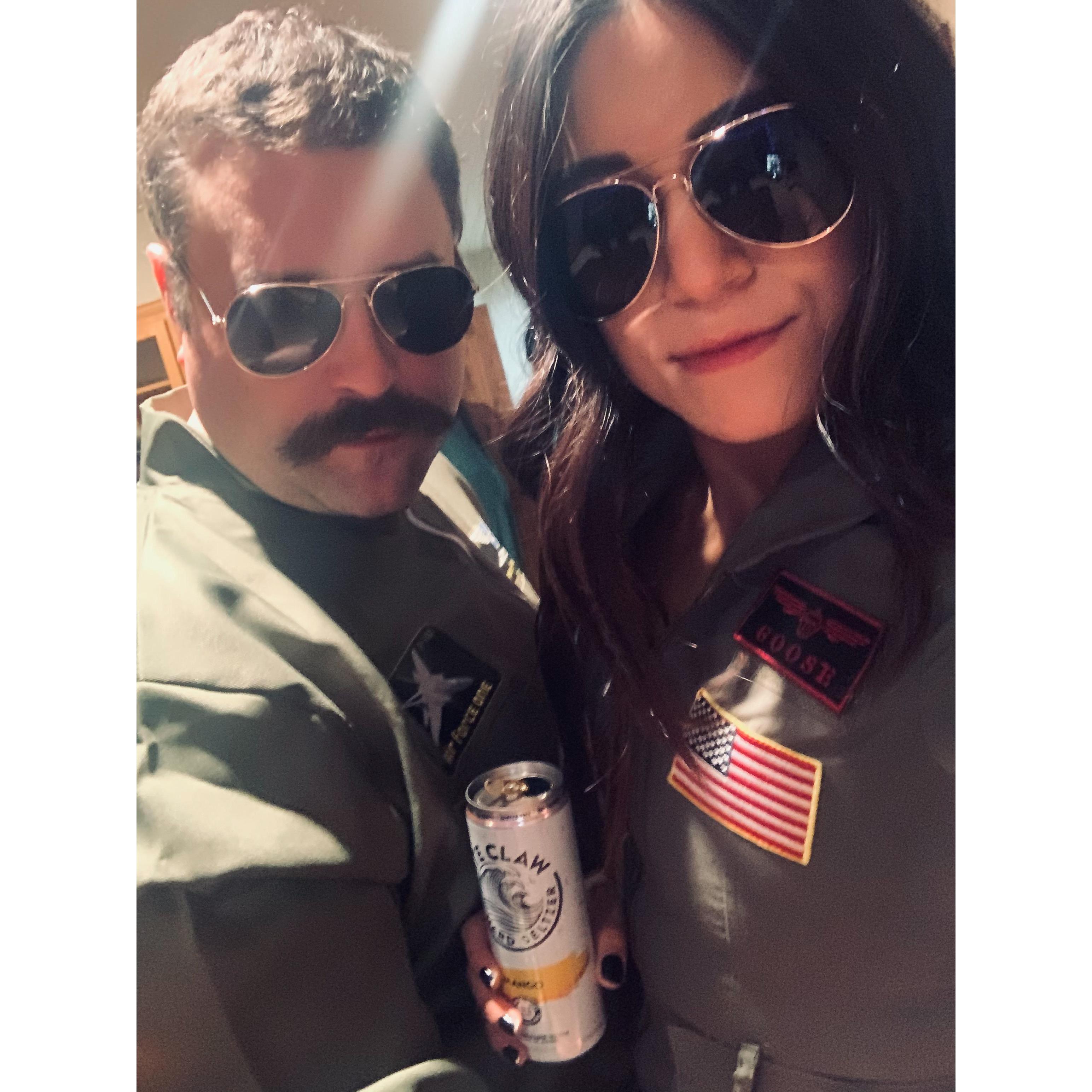 Goose & Maverick for Halloween 2020