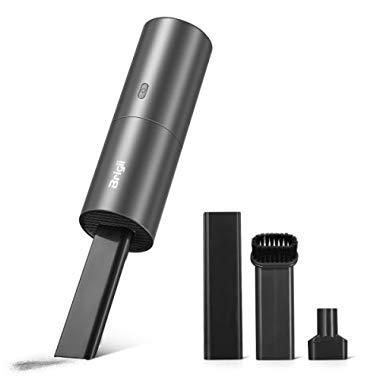 Brigii Mini Vacuum Cleaner,Small Hand Held Vacuum Cordless USB Rechargeable,Dust Buster and Blower 2 in 1, Easy to Clean Car, Desktop,Keyboard,Computer, Kitchen Drawers-Y120 Dark Gray