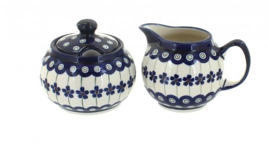Flowering Peacock Sugar & Creamer