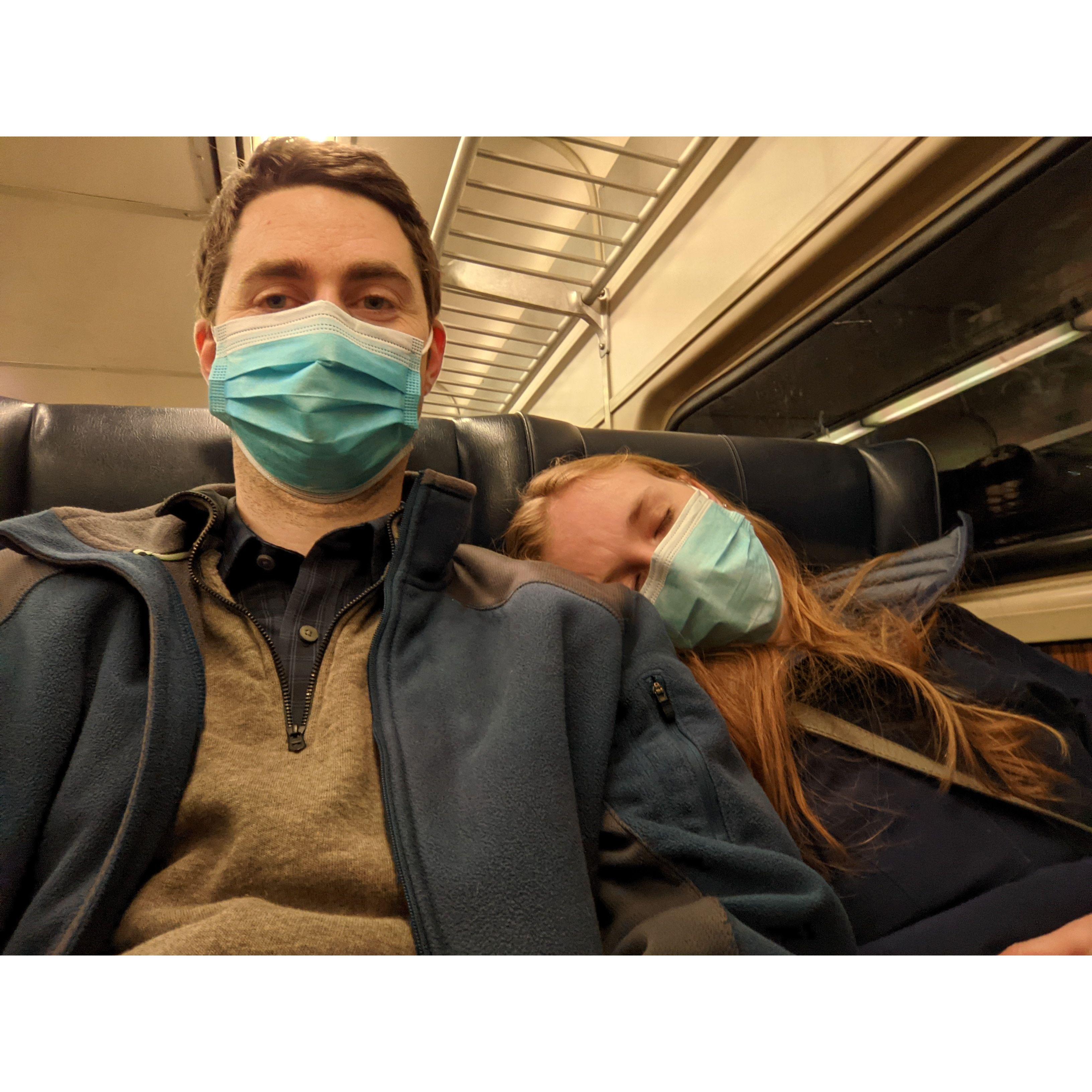 Falling asleep on metronorth train - every year since 2015