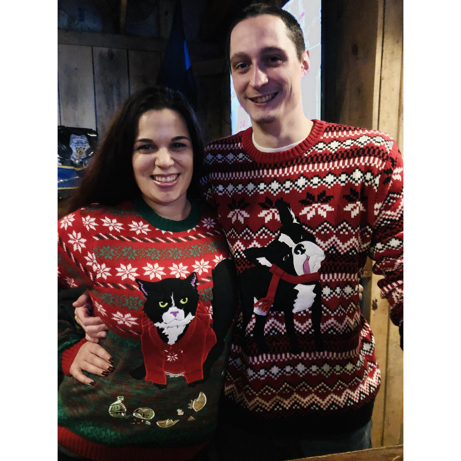 Christmas 2018, the first time Kevin has worn a sweater in 10 years.