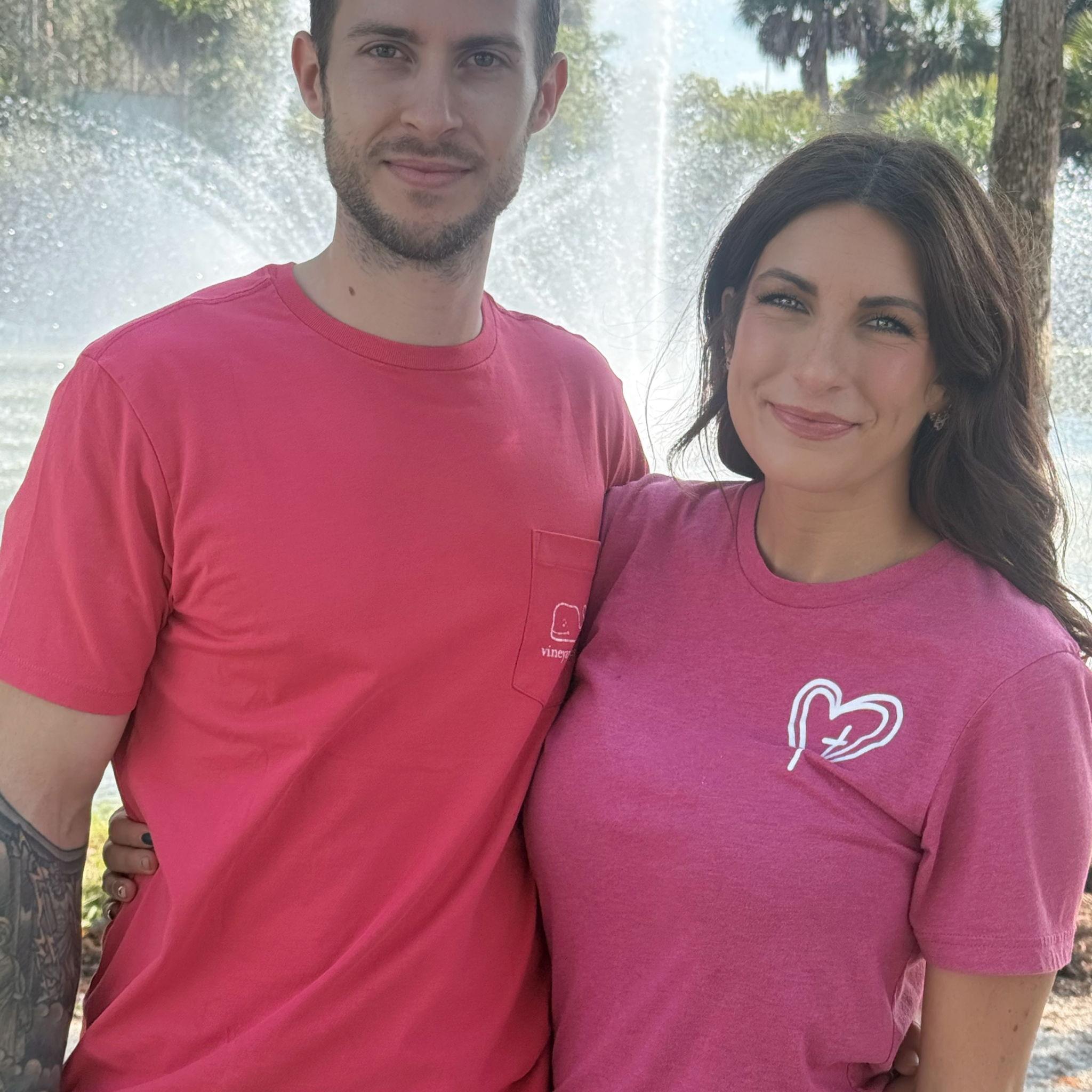 At the park when Stephen's parents visited