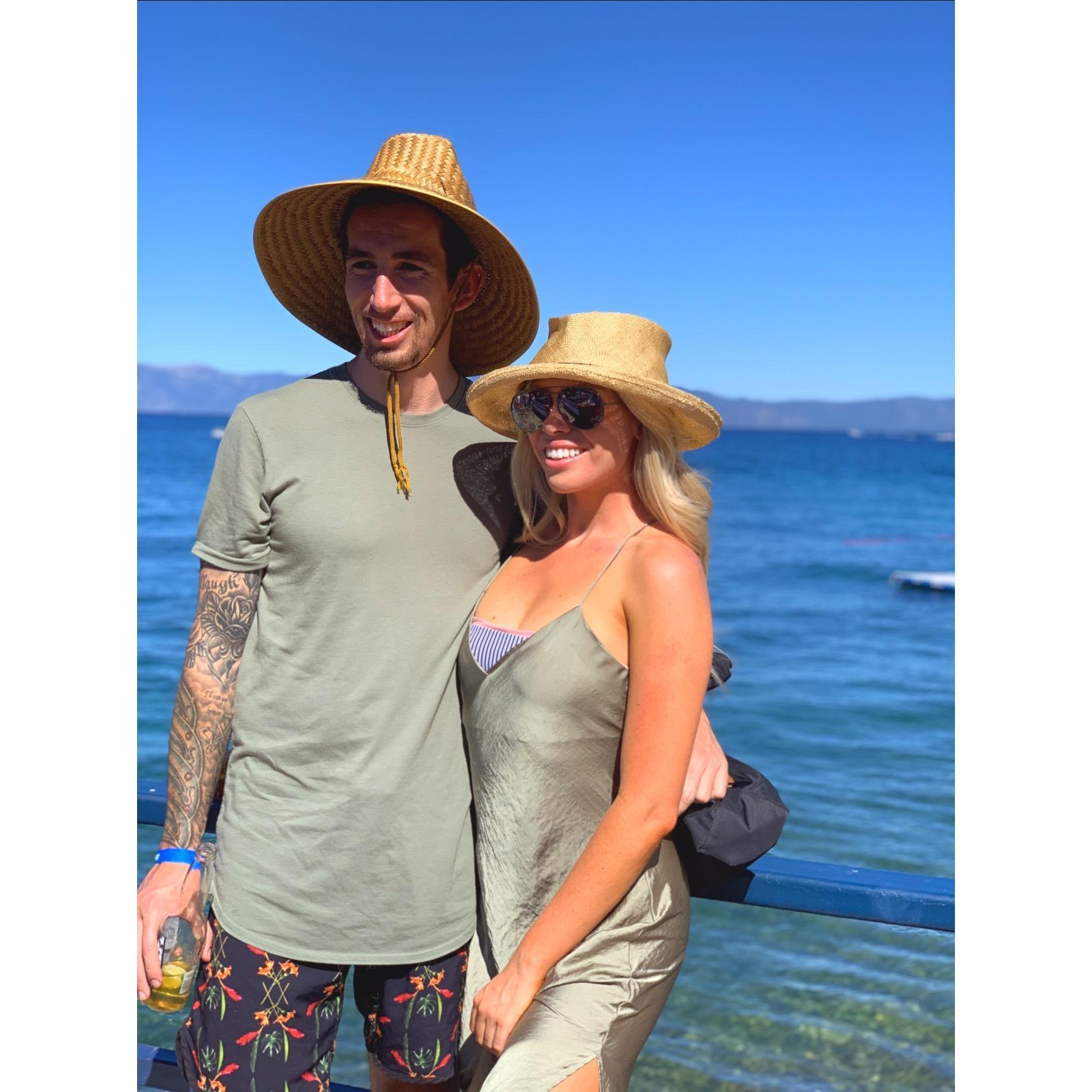 Tahoe summers and matching hats!