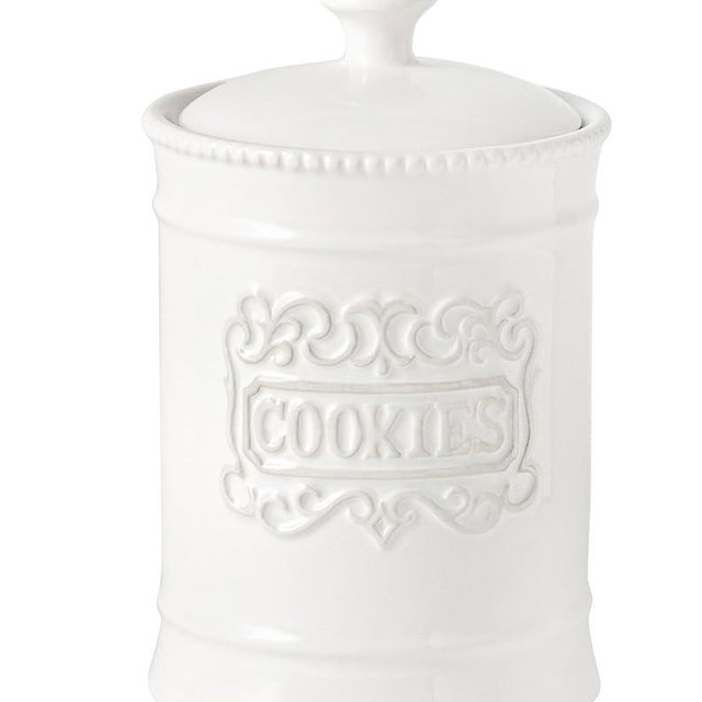TAWCHES Large Ceramic Cookie Jar With Lid Cookies Canister Vintage Cookie Jar Cookie Jars For Kitchen Counter Decorative