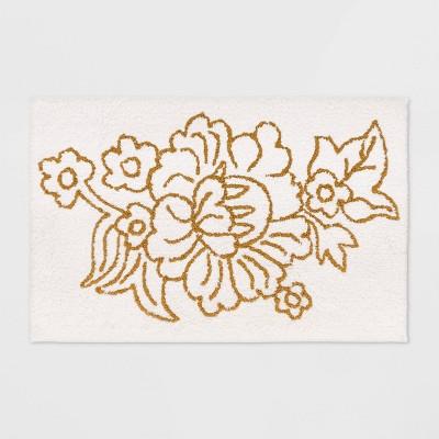 Tufted Bath Rug White - Threshold&#8482;