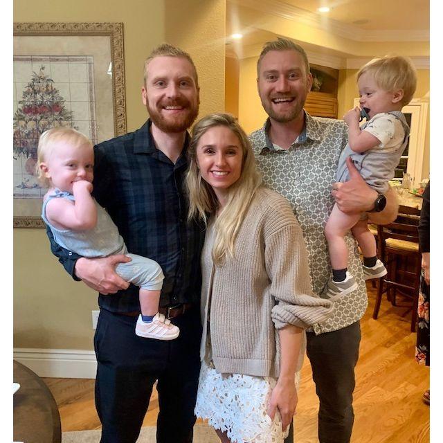Scott's brother, Matt and our niece and nephew, Eloise and Liam.