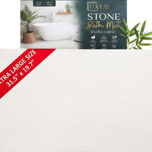 Beige Diatomaceous Earth Stone Bath Mat