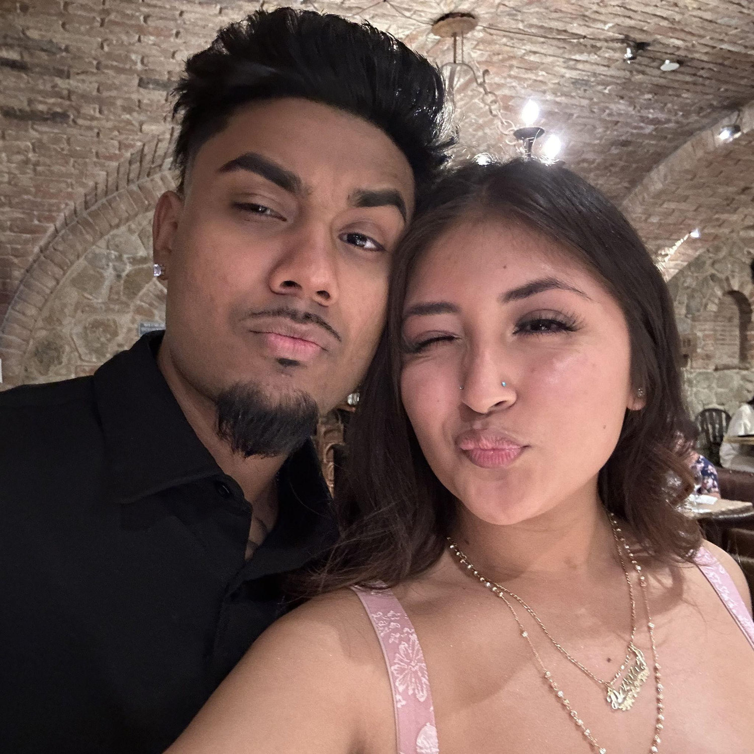 A selfie of us 20 minutes before I said "Yes"